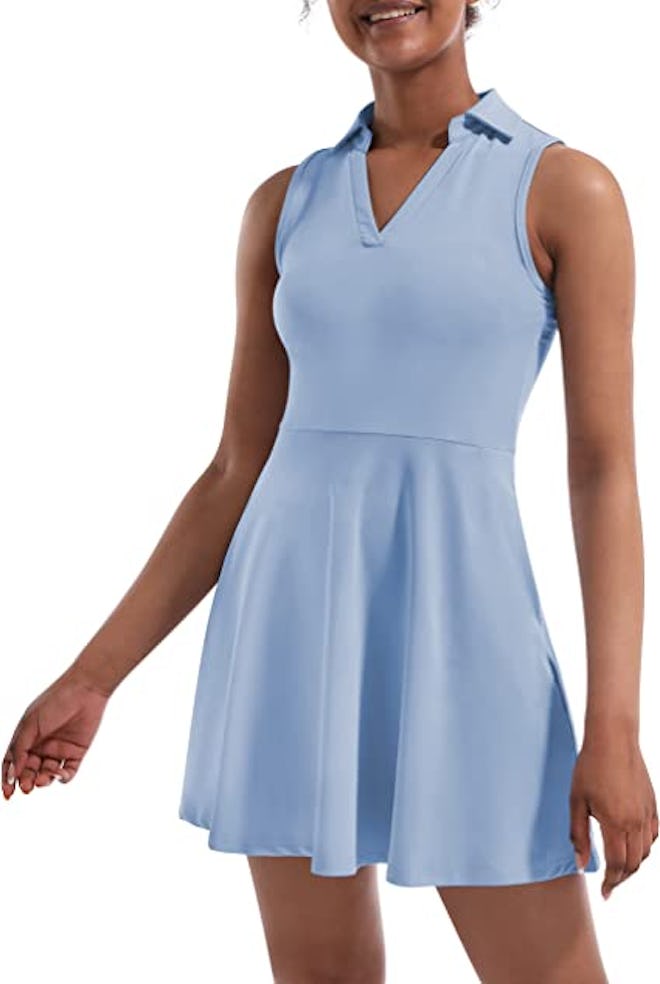 Fengbay Tennis Dress with Built in Shorts