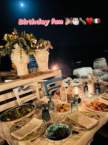 Inside Madonna's 64th Birthday Celebrations in Italy 2 A scene from Madonna's 64th birthday dinner in Italy