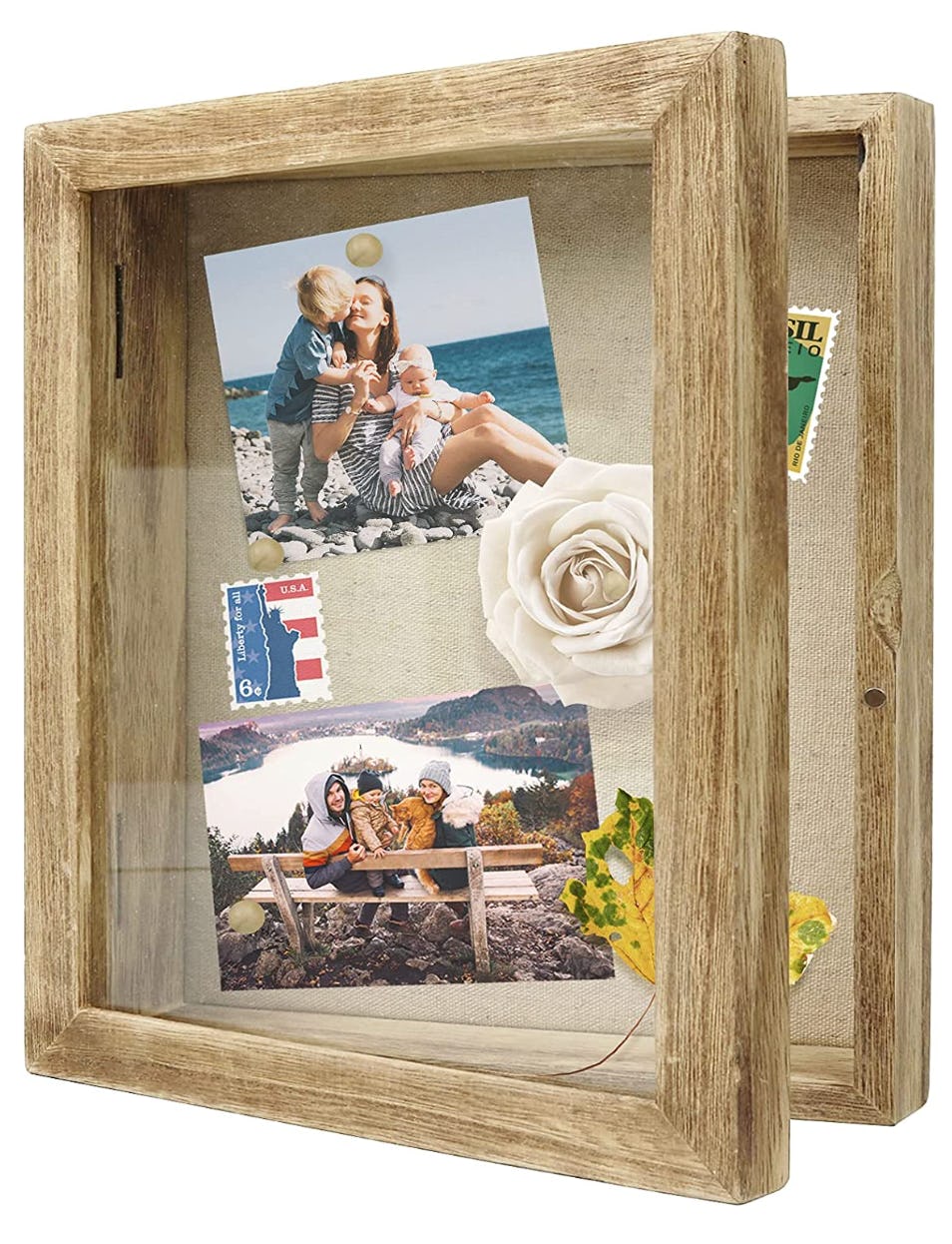 Greenco Wall Mounted Shadow Box Showcasing Photos