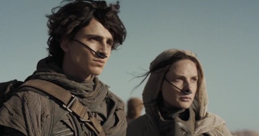Lady Jessica (Rebecca Ferguson) and Paul Atreides (Timothee Chalamet) in Dune 2