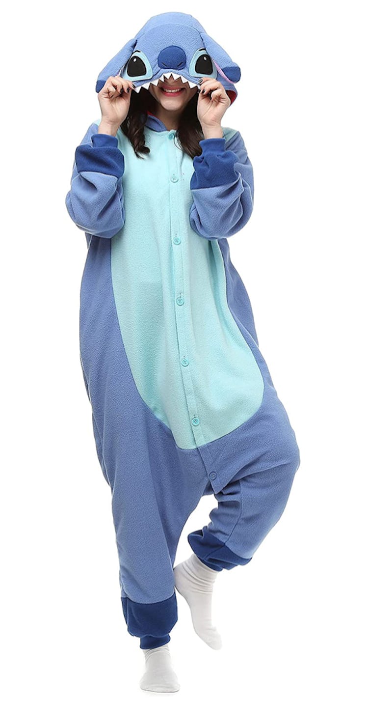 wishliker blue stitch onesie