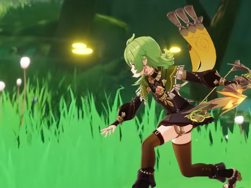 Collei landing on her feet