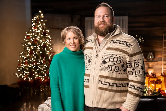 Ben and Erin Napier in their HGTV Christmas Movie "A Christmas Open House"