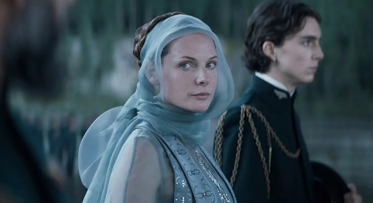 Lady Jessica (Rebecca Ferguson) and Paul Atreides (Timothee Chalamet) in Dune 2