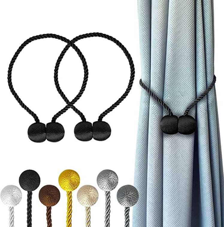 Hion Magnetic Curtain Tiebacks (2-Pack) 