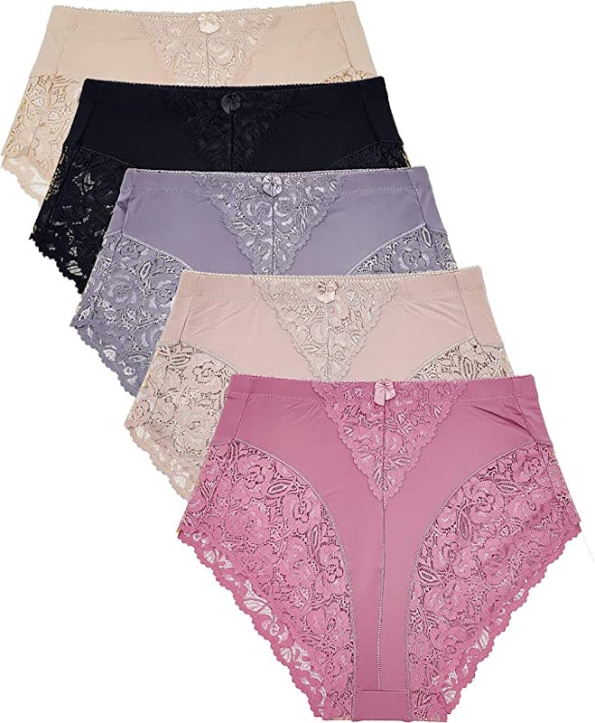 Barbra Lingerie Lace Panties (5-Pack)