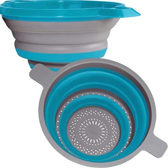 Kitchen Maestro Collapsible Colander and Strainer (Set of 2)
