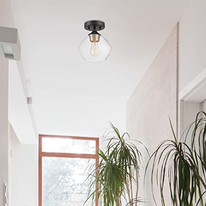 Globe Electric Harrow Light Semi-Flush Mount