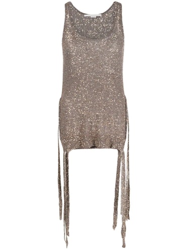 Stella McCartney sequinned knitted top