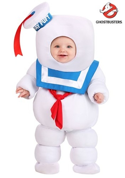 A Ghostbusters mom, dad, and baby Halloween costume is so cute and nostalgic.