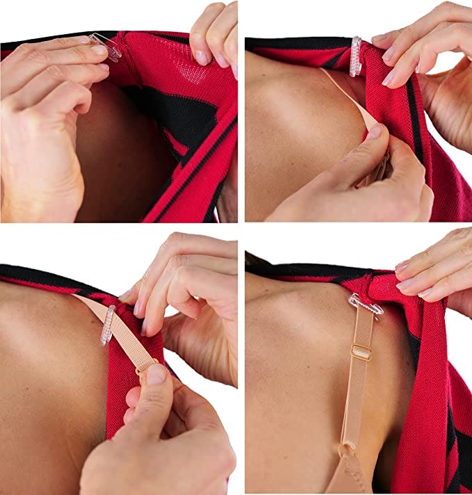 ToBeInStyle Invisible Bra Strap Clips