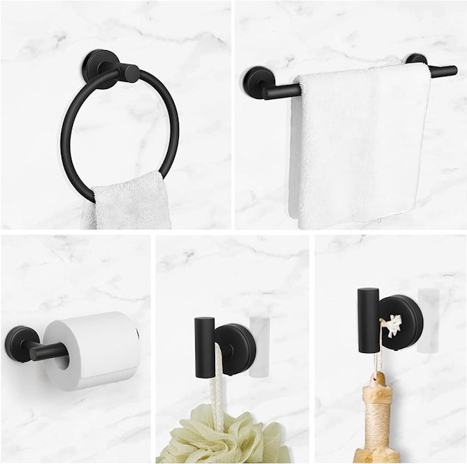 Shamyoy Matte Towel Racks (5-Pack)