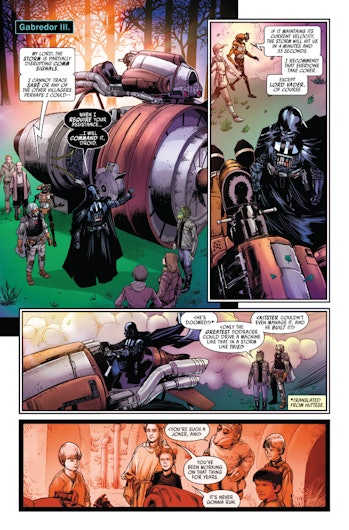 Darth Vader comic podracing