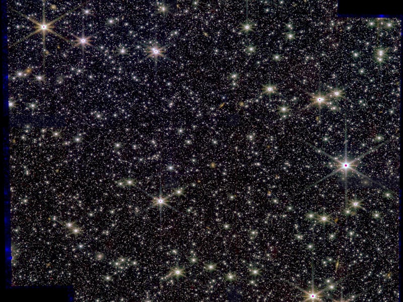 a large field of stars in a nearby galaxy