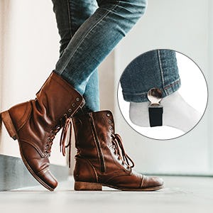 Boncas Adjustable Elastic Pants Clips (4-Pack)