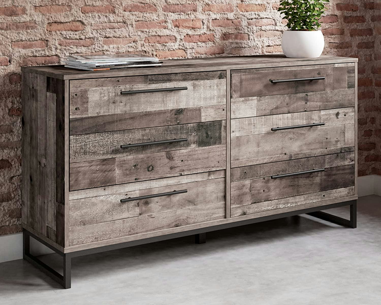 Which an industrial vibe, this Signature Design by Ashley Neilsville dresser is one of the best dres&hellip;