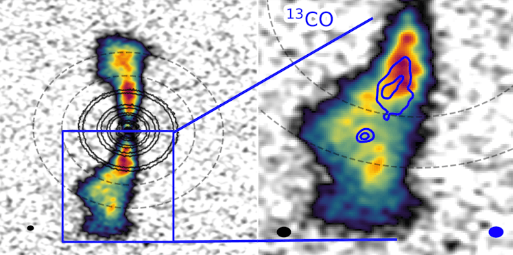 zoom in on a thermal read out of a distant star's gasses