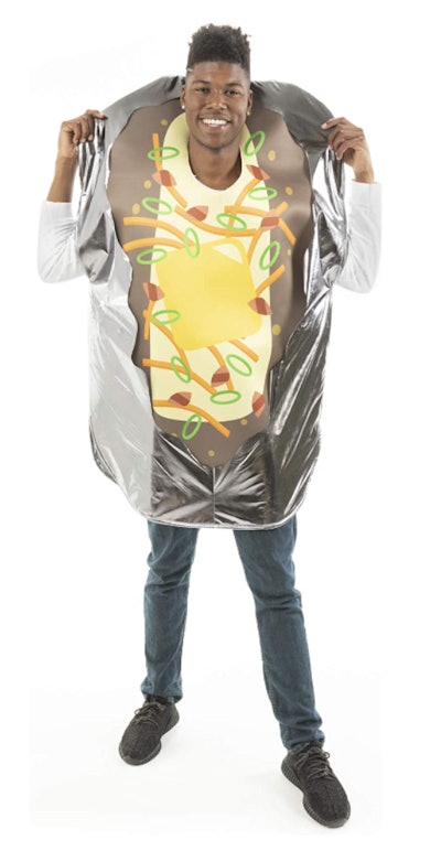 This funny men's Halloween costume is a loaded baked potato costume from Hauntlook on Amazon.