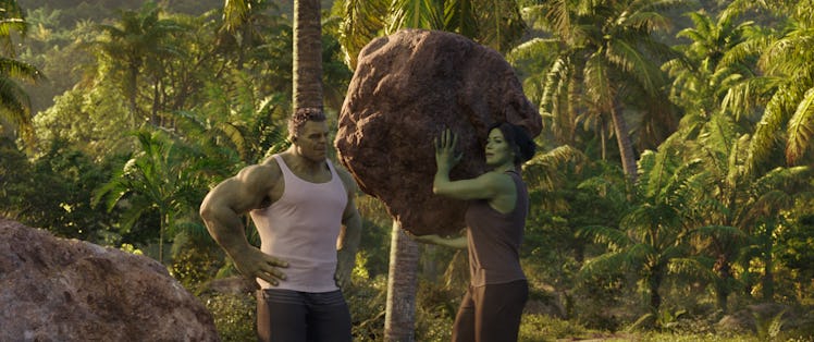She-Hulk and Hulk in 'She-Hulk: Attorney At Law'