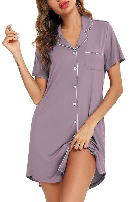 Anjue Long/Short Sleeve Nightshirt