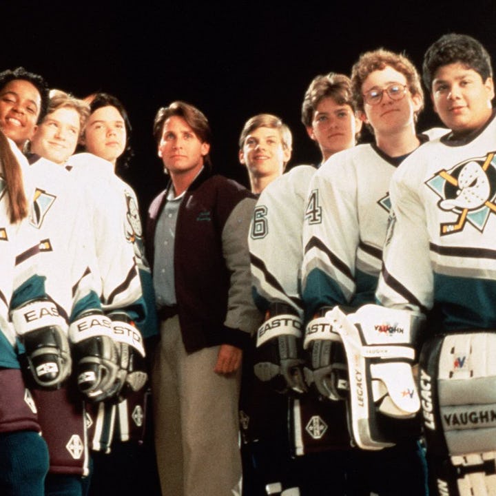 The hockey team in "The Mighty Dcuks" movie from 1992