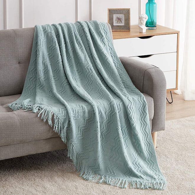 BOURINA Textured Throw Blanket