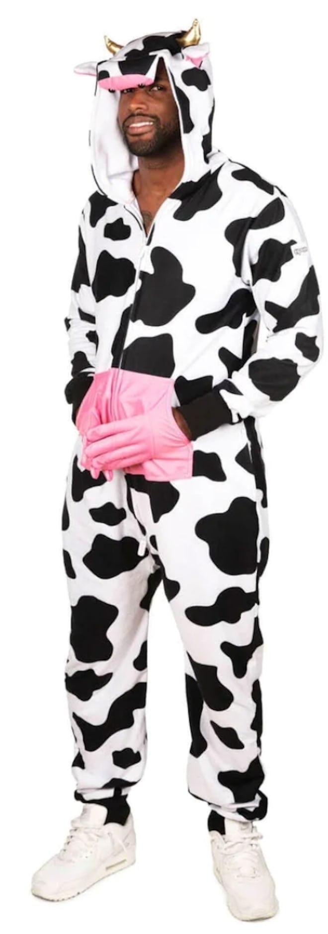 This Tipsy Elves men's cow costume is a funny Halloween costume for men.