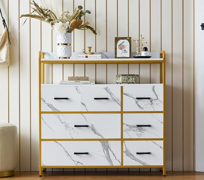 Featuring a variety of drawer sizes and a chic design, this LINSY HOME Dresser is one of the best dr...