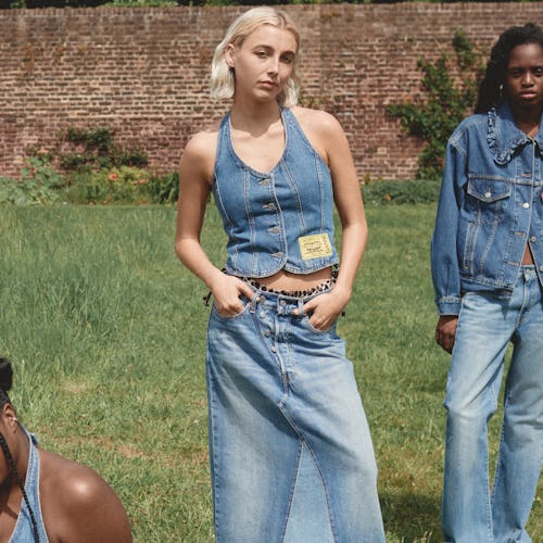 Levi’s x GANNI emma chamberlain denim outfit