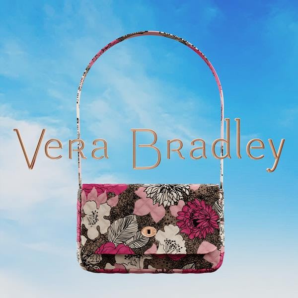 Vera Bradley NFT Jilly Bag in pink floral pattern