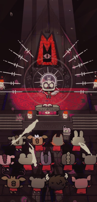 screenshot from Cult of the Lamb video game
