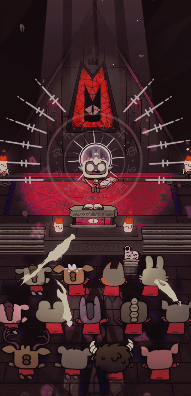 screenshot from Cult of the Lamb video game