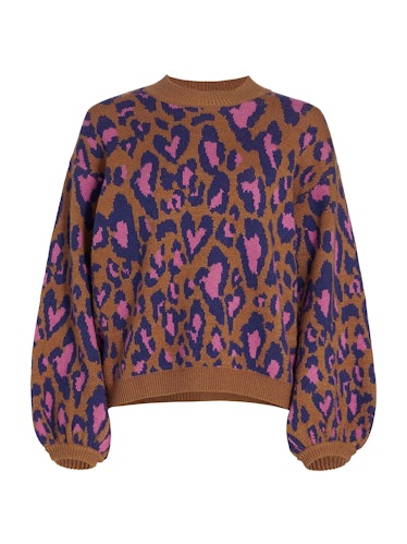 Leopard Pop Caramel Sweater farm rio