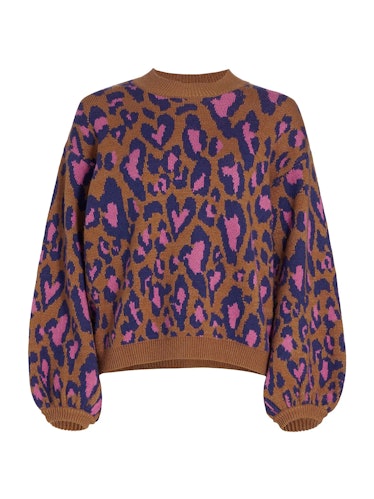 Leopard Pop Caramel Sweater farm rio