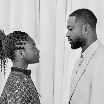 Dwayne Wade and his daughter Zaya. The retired NBA star just filed a petition with the Los Angeles S...