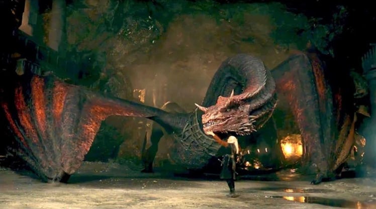 One of 17 dragons in HBO Max's House of the Dragon