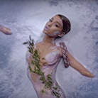 Ariana Grande in her "God is a Woman" music video, ahead of God is a Woman Body Line launch.