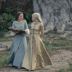 Emily Carey and Milly Alcock in House of the Dragon
