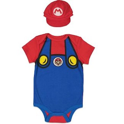 A Super Mario mom, dad, and baby Halloween costume will hit home with generations of trick-or-treate...
