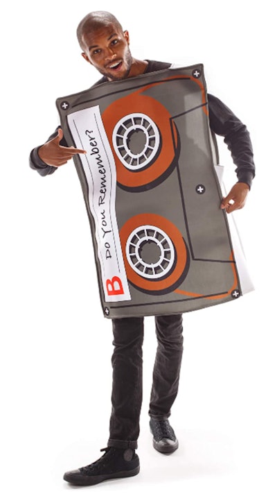 This Hauntlook Adult Cassette Tape Costume is a funny Halloween costume for men.