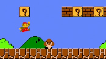 screenshot from Super Mario Bros.