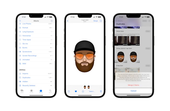 How to merge duplicate photos and videos on iPhone with iOS 16