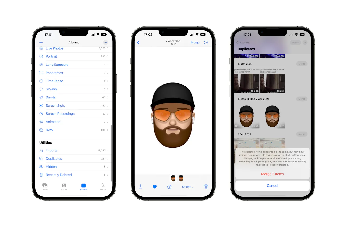 How to merge duplicate photos and videos on iPhone with iOS 16
