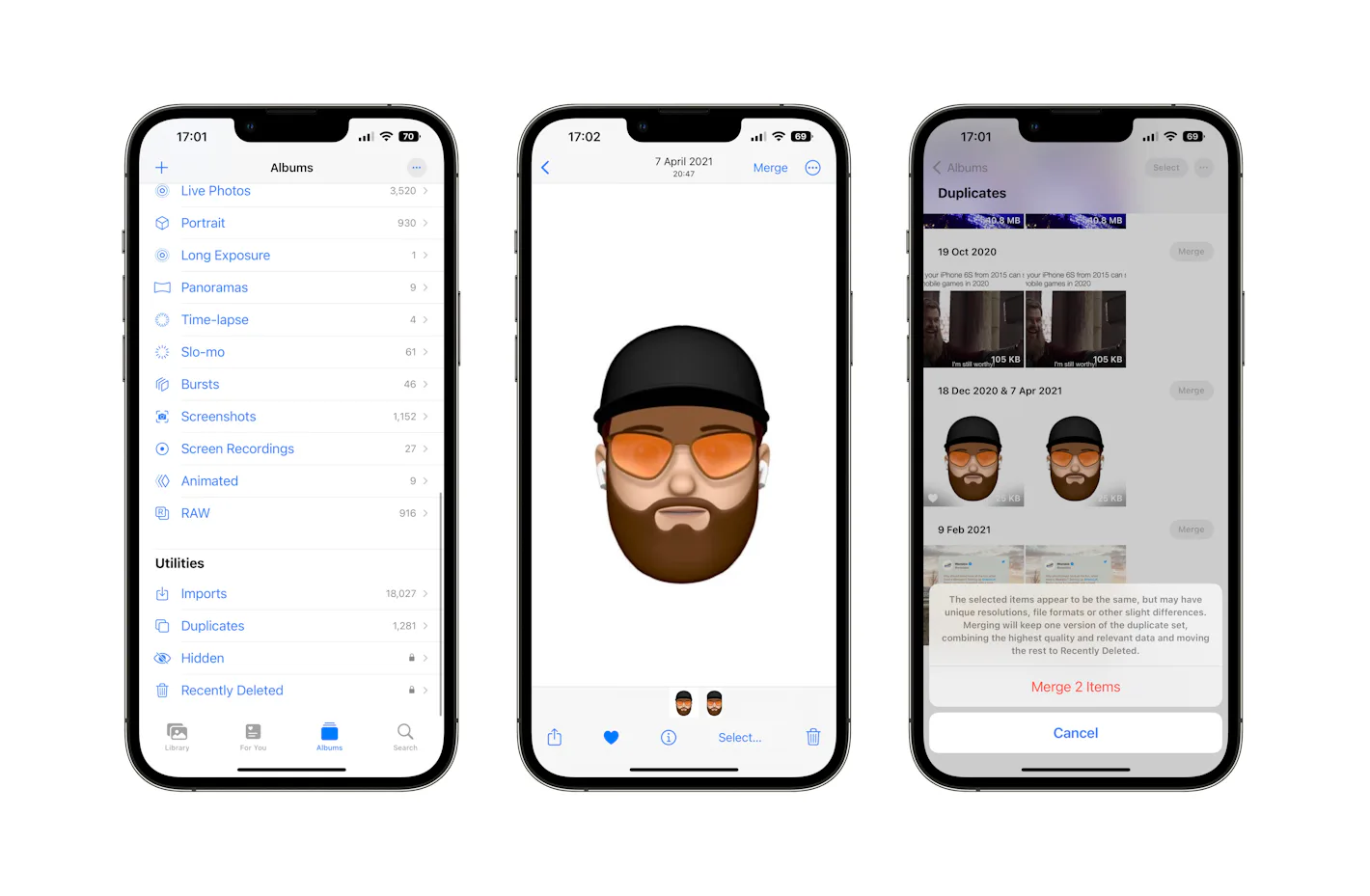 Ios/android Merge How to merge duplicate photos and videos on iPhone with iOS 16