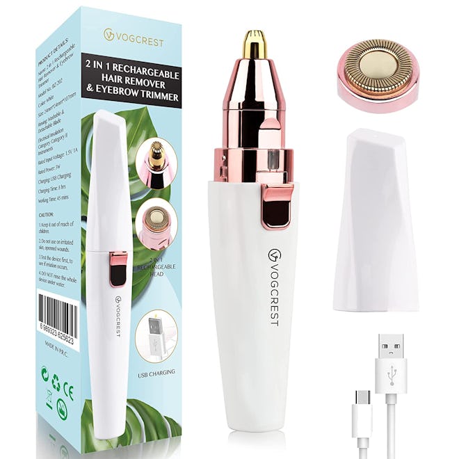 VG VOGCREST Rechargeable Eyebrow Trimmer & Facial Hair Remover