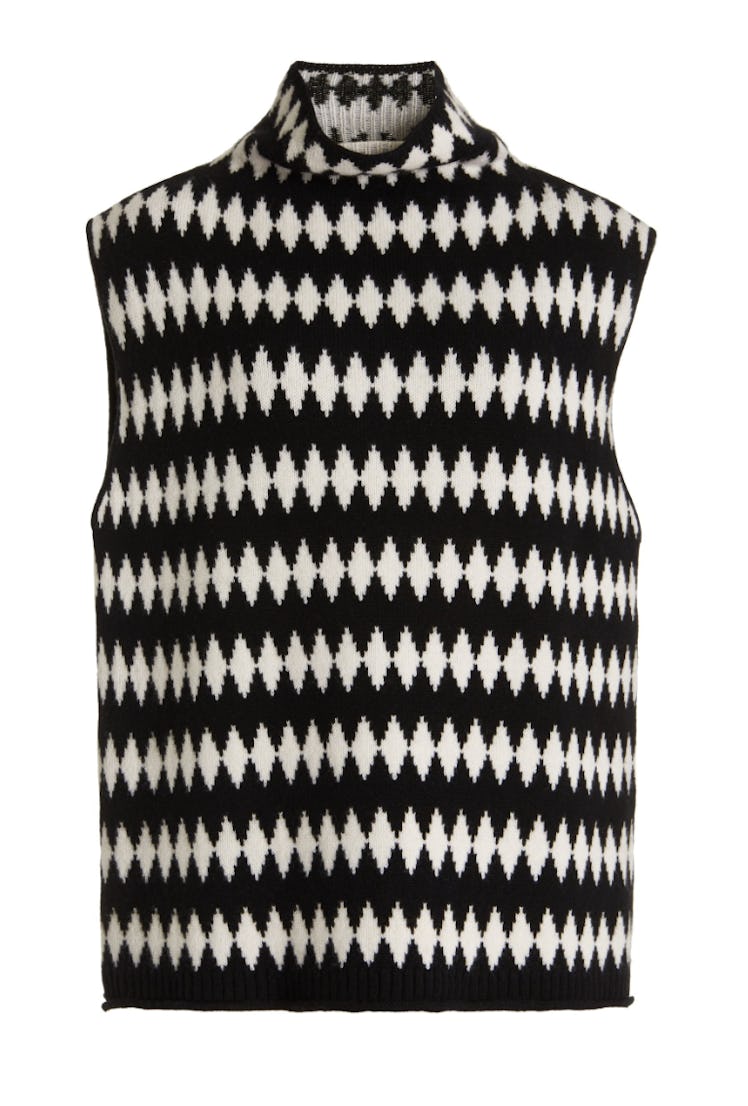 Tova Jacquard Cashmere Vest