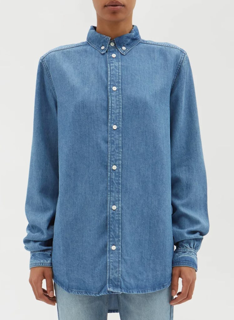 Relaxed-Fit Lyocell Denim Shirt