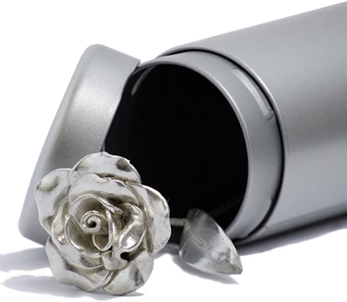 Tin Anniversary 10-Year Metal Rose