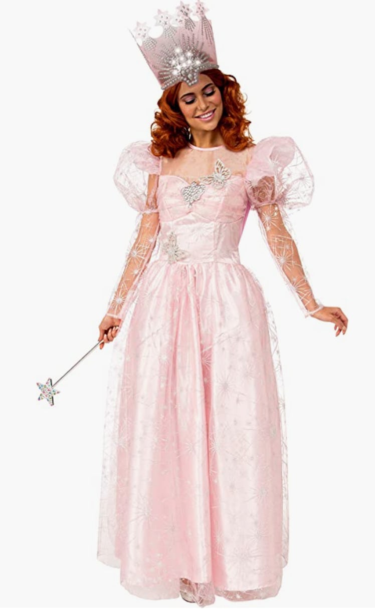 Wizard of Oz Glinda Costume Dress and Tiara