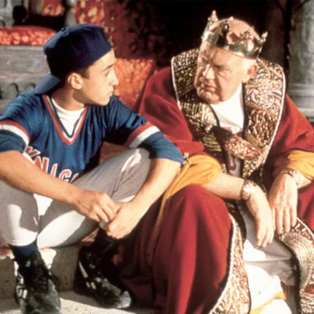 Ian Nicholas and Joss Ackland in "A Kid In King Arthur's Court"